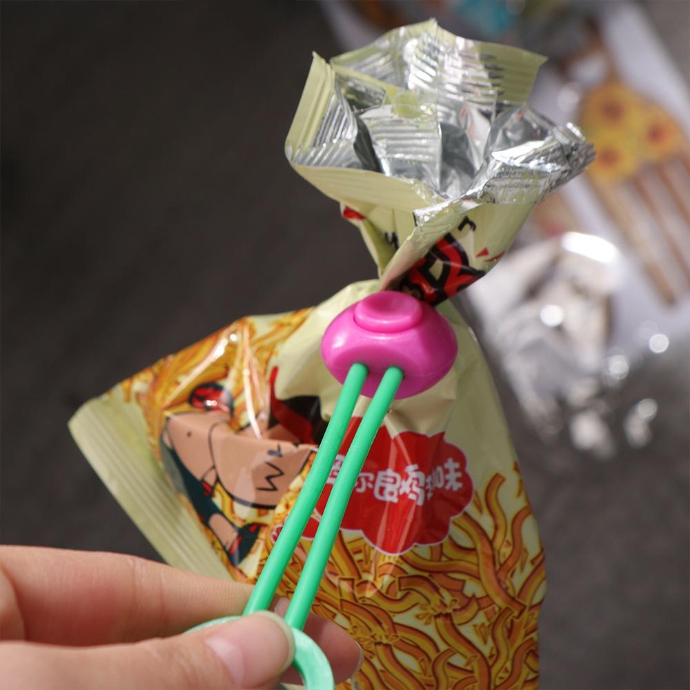 Elastic Bag Mouth Sealing Ties Hangable Fresh-keeping Bag Clips Portable Sealer Clip  Snack Bag