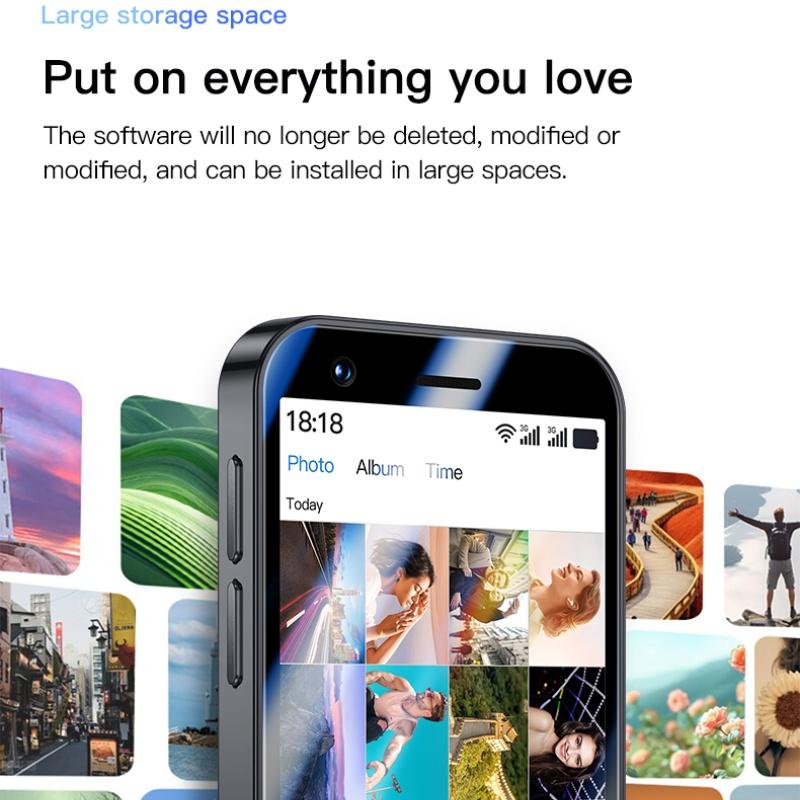 Soyes P70 Pro Max Mini Smart Phone 3.0inch HD Screen 1GB RAM 16GB ROM WCDMA 3G Android 2000mAh Dual SIM Face ID Mobile Phone