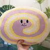 40cm Creative Cartoon Cake Bread Plush Toys Stuffed Cute Swiss Roll Food Snack Decoration Birthday Party Gift Home Decoration
