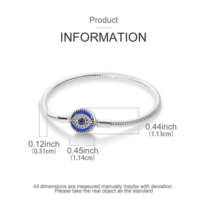Bracelet 925 Silver Bracelet 17-20CM Love Heart Zircon Original Bracelets Fit Charms Bracelets Jewelry Gifts