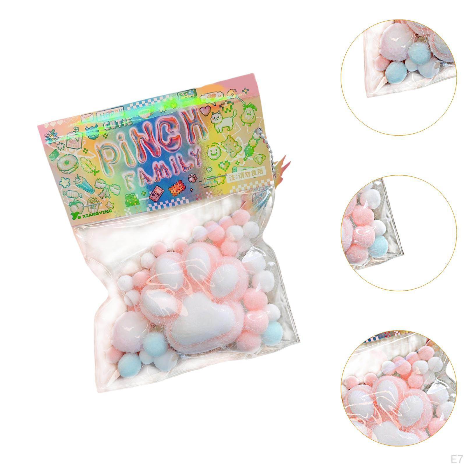 Мягкая игрушка «Кошачья лапка» Новинка для вечеринок Небьющаяся Милая Форма Фиджет синий — фото 9