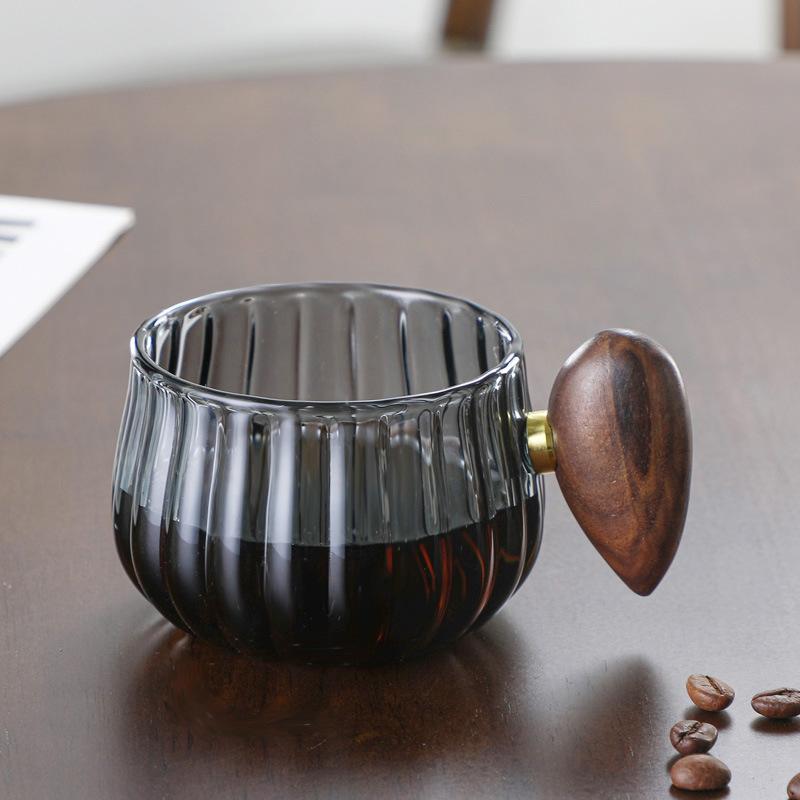 Large Capacity High Borosilicate Glass Tea Cup, Clear and Heat-resistant Coffee Mug