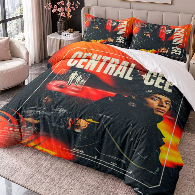 Central Cee 3Pcs Bedding Set Duvet Cover With Two Pillowcases For Bedroom Home Decoration