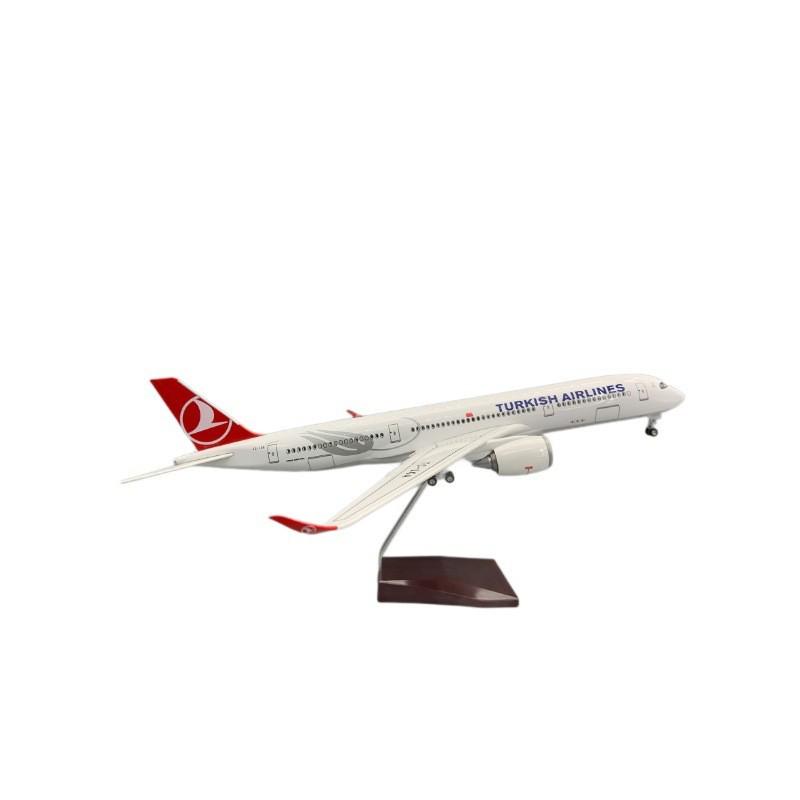 

Модель самолета Turkish Airlines A350 со светом и колесами - Реалистичная модель самолета