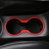 Car Chrome Front Water Cup Holder Panel Cover Trim Inner Decoration Stickers for Jeep New Compass 2017 -2020 Accessories