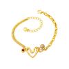 Trendy Simple Style Hollow Love Bracelet Women's Irregular Heart-shaped Bracelet Bracelet