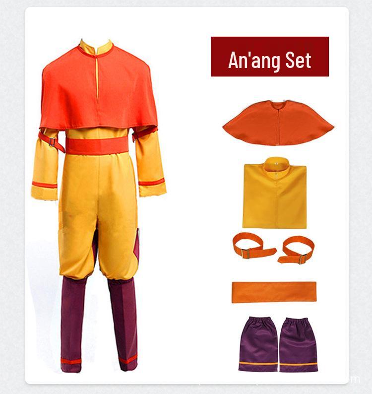 Katara Bumi Avatar Anime Cosplay Full Costume Set