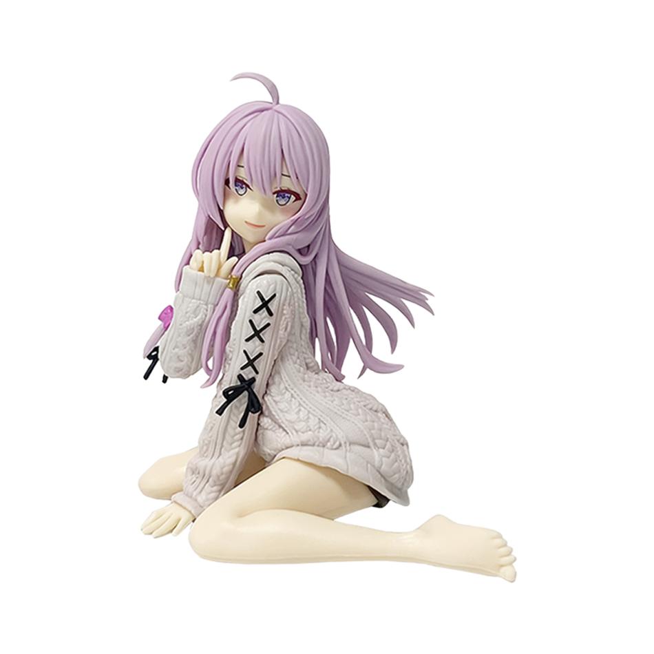 New The Journey of Elaina Anime Figures GK Model Elaina Sweater Doll Action Figure Room Decor Gift Toys 13cm
