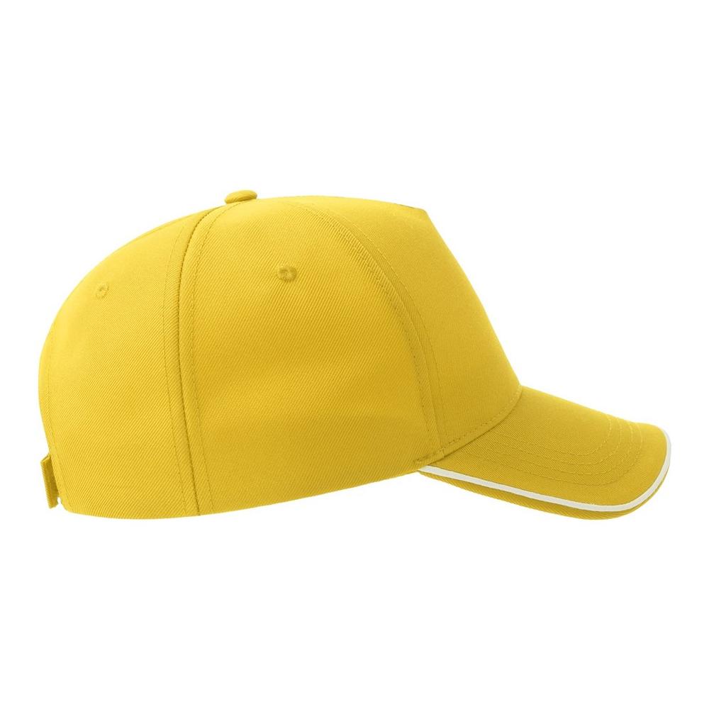 Atlantis Headwear Unisex Adult Recy Five Piping 5 Panel Recycled Structured Baseball Cap