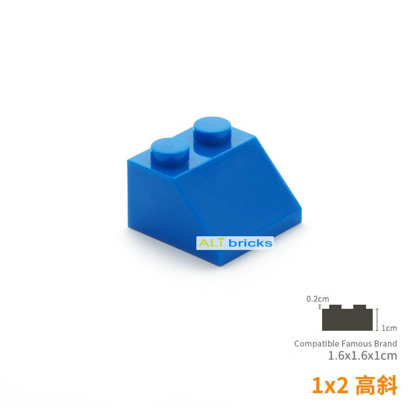 100pcs DIY Building Blocks Thick Figure Bricks Slope 2x2 Educational Creative Size Compatible With Plastic Toys for Children