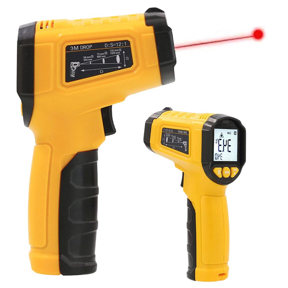 Infrared Thermometer Digital Thermometer Non-Contact Thermometer Electronic Temperature Gauge for Industrial Equipment