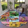 One Piece Round Area Rug Carpet Rug For Living Room Bedroom Sofa Playroom Decor Nonslip Floor Mat