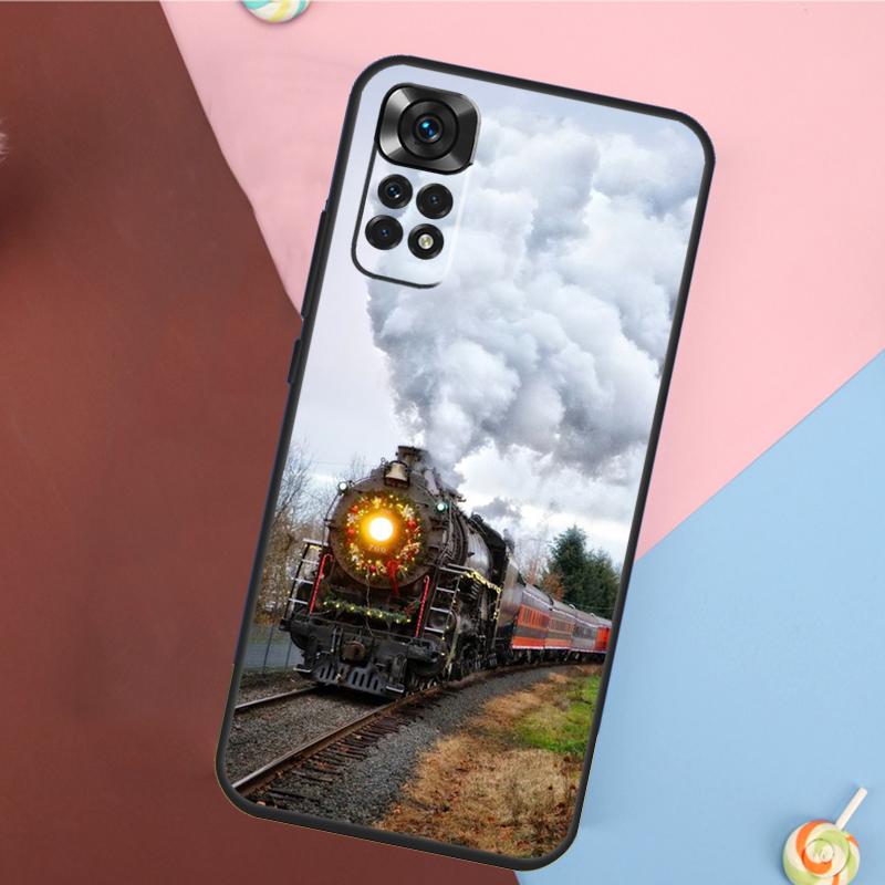 Vintage Steam Train Railway Cover For Xiaomi Redmi Note 13 Pro 14 12 11 9 10 9S 10S 11S 12S Redmi 14C 10C 12C 13C Case