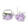 2PCS Elegant Rose Corsages For Bride Groom Bridesmaids Wedding Ceremony Anniversary Formal Dinner Party Marriage Prom