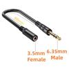 3.5mm Stereo to 6.35mm TRS Headphone Jack Adapter Male to Female 6.35 to 3.5 Aux Audio Cable for Guitar Amplifier Speaker MixerGood product