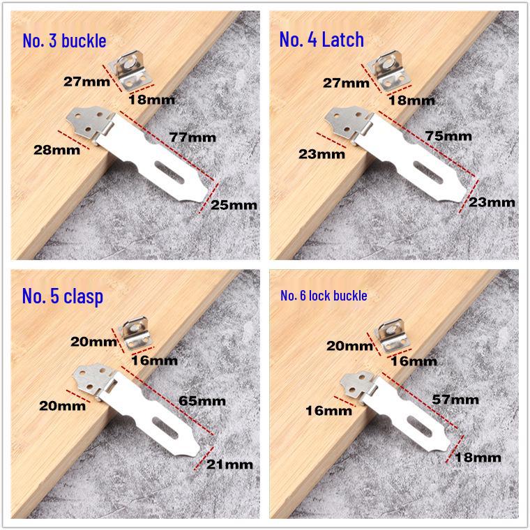Stainless Steel 4-Inch Lockable Cabinet/Drawer Latch with Thickened Buckle