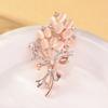 1PC Fashionable Opal Stone Flower Brooch Pin Garment Accessories Birthday Gift Brooches For Women Rhinestone Brooch Pin-6691