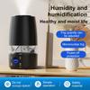 4L Black Humidifier for Bedroom, Ultra Quiet, Auto Shut-Off, Night Light, Easy to Clean - Perfect for Home, Office, Baby Nursery