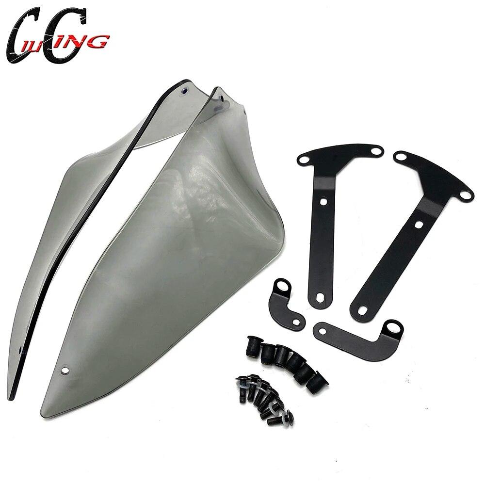 Motorradzubehör Spoiler für Ducati Desert X 2022 Desert X 2023 Seitendeflektor Schwarz Luftgrau