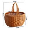 Imitation Rattan Oval Hand Basket