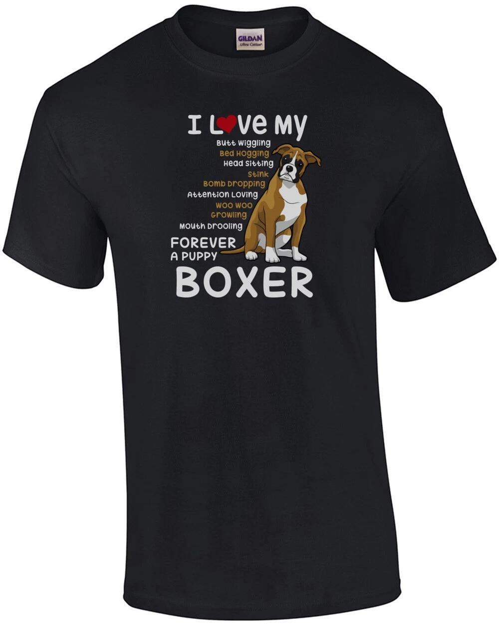 I love my boxer - boxer t-shirt L