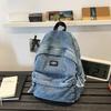 College Style Couple Student Schoolbag Denim Lightweight Backpack