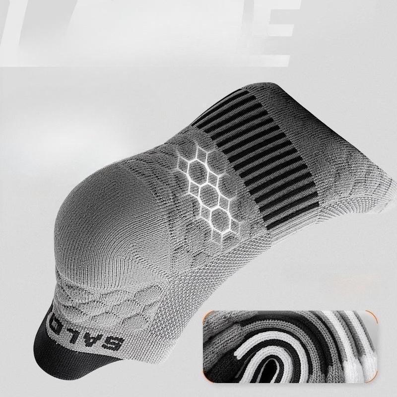 Men's Pure Cotton Mesh Spring and Summer Sports Short Socks, Sweat-absorbing, Odor-proof and Breathable Running Socks