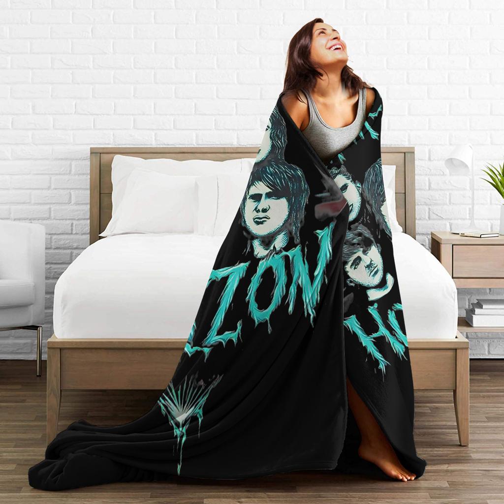 BMTH Bring Me The Horizon Blanket British Rock Band Warm Funny Plush Throw Blanket For Couch Bed Flannel Bedspread Bed Cover