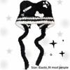 Dziewczęcy Puszysty Gotycki Kapelusz Harajuku Dzianinowy Punkowy Kapelusz Lolita Mała Kość Krzyż Gwiazda Styl Y2K Czapka Beanie