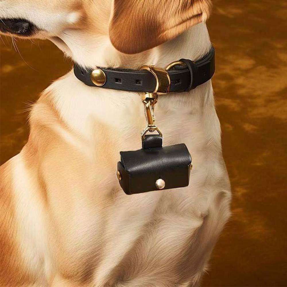 Cheap Anti Lost Pet Collar Ring Pouch PU Leather Ring Storage Box