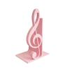 3D Printed Treble Clef Bookends, Music Note Shelf Organizer, Non-Slip Modern Bookend with Stable Support, Sturdy Music Themed Book Stand for Desk