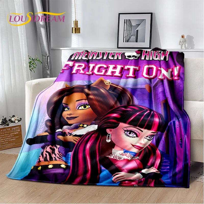 Cartoon Monster High Draculaura Wampir Miękkie Koce, Utrzymuj Ciepły Koc Wygodny Na Piknik Łóżka Sofa Dom Sypialnia Dzieci