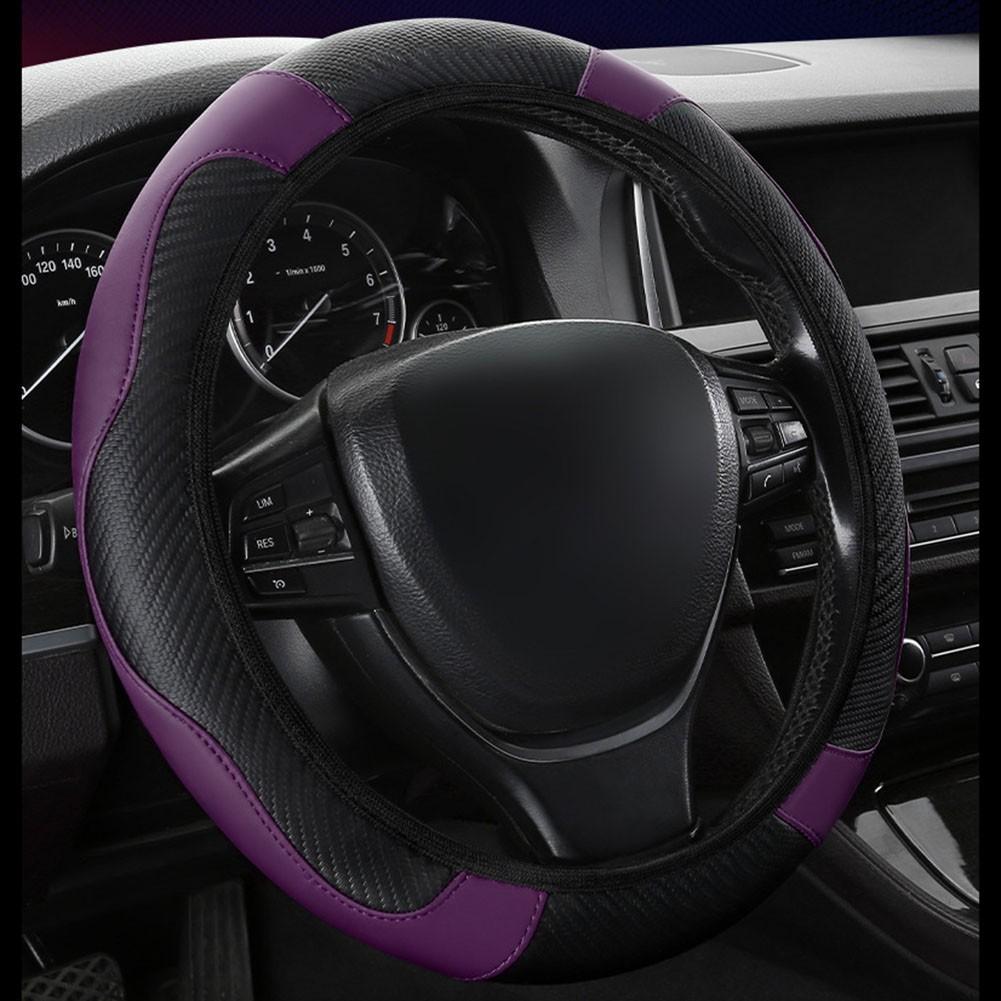 Soft Touch Carbon Fiber Steering Wheel Cover Improves Handling and Style E
