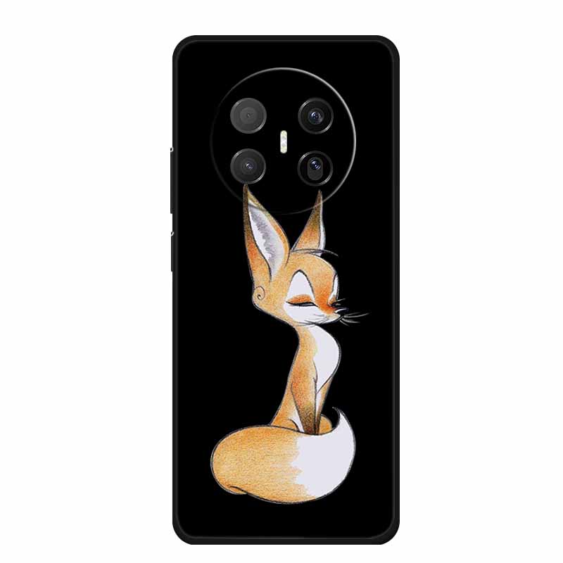 Black Silicone Case For Huawei Mate 70 Air 2025 Case Cartoon Cat Soft Back Cover For Huawei Mate 70 Air Phone Case Funda Coque