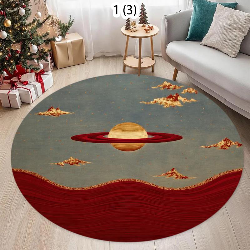 

Round Kids Play Rug with Animal & City Road Design - Educational Carpet Mat for Children s Room Home Decoration Rugs for Bedroom 80cm