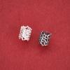 Sterling Silver Star and Heart Large Hole Spacer Beads for DIY Jewelry