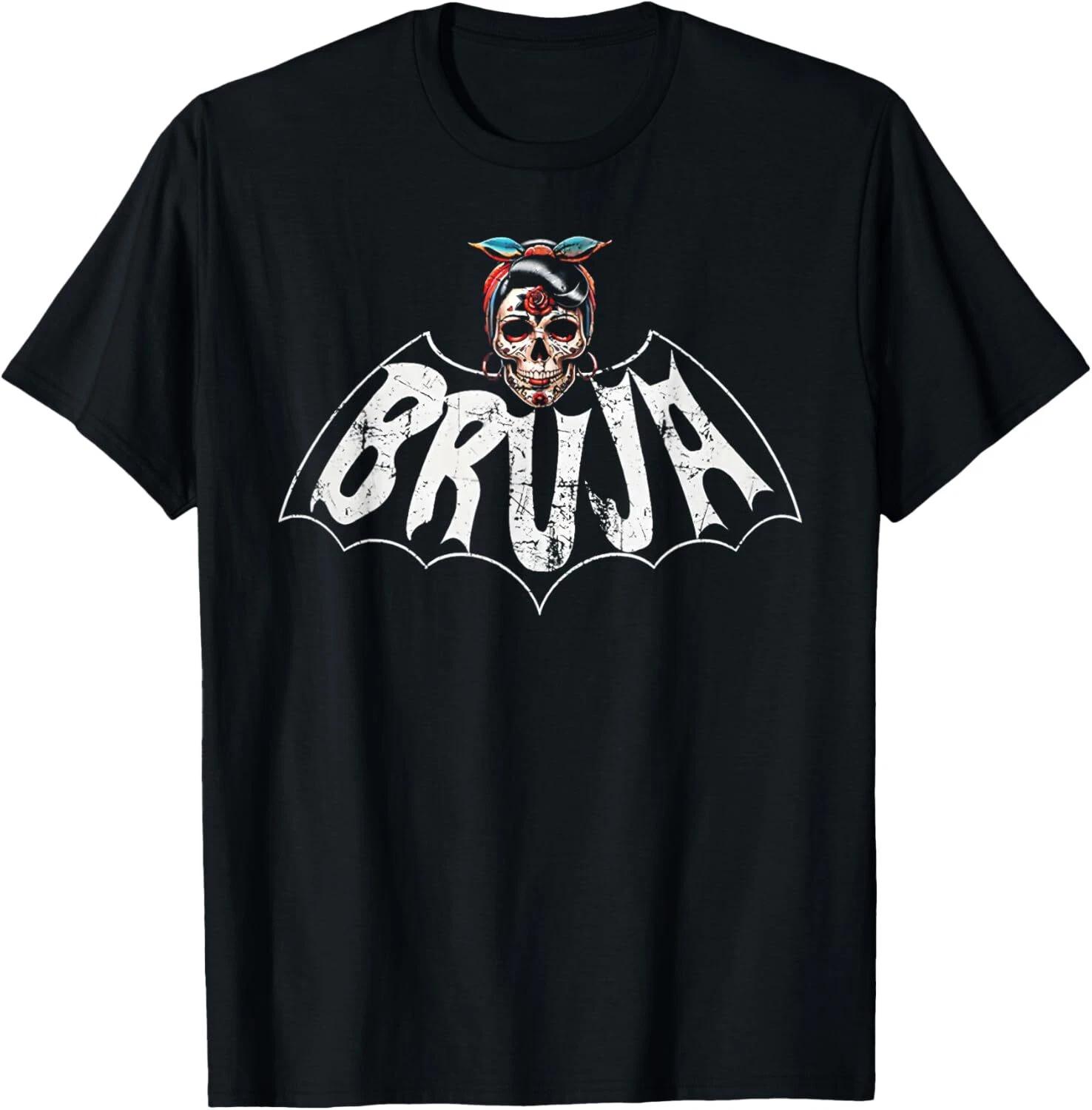 

Funny Shirt Design For Bruja Vintage Bat Funny Retro Vintage Gift Unisex T-Shirt S