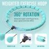 Viktade Hula Circle Hoops för vuxna Viktminskning Plus Size för vuxna Smart övning 2 i 1 Justerbar med löstagbara knutar