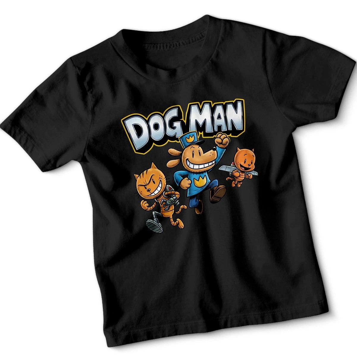 

Dog Man Childrens Books Kids T-Shirt Comic Characters Adventure 150