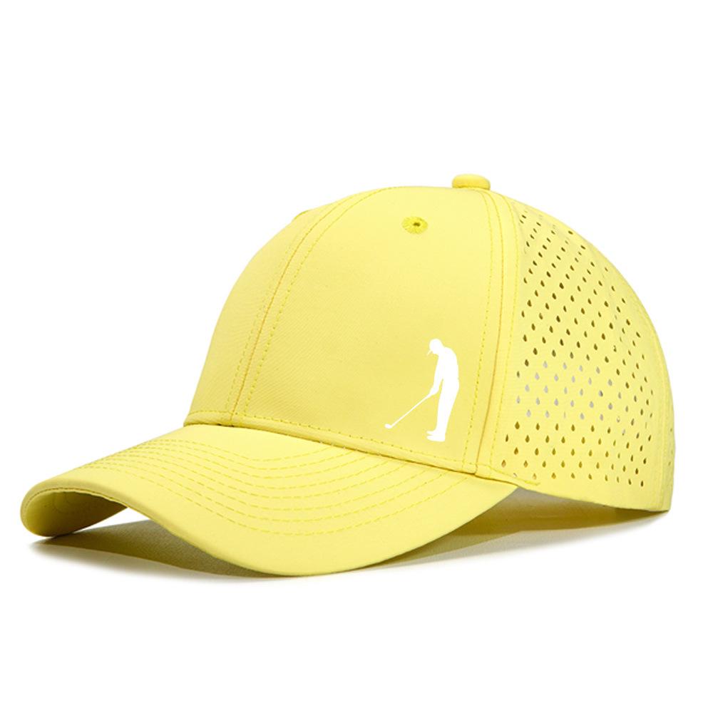 Quick-Dry Golf Ball Pattern Baseball Cap: Sun Protection & Waterproof Mesh Dad Hat