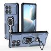KEYSION Shockproof Armor Case for POCO F6 Pro Soft Silicone+PC Upright Metal Ring Stand Phone Cover for Xiaomi POCO X6 Pro 5G