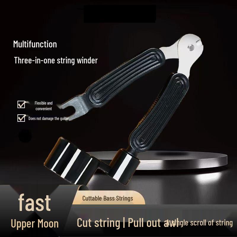 3-in-1 Acoustic Guitar Tool Set: String Cutter, Winder, Lifter, and Pin Puller for Acoustic-Electric Guitar Accessories.