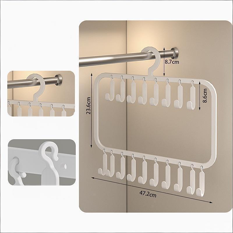 Wardrobe Vest, Underwear, Camisole Storage Hanger, Hat Hanger, Multifunctional Hook And Clip Clothes Drying Rack