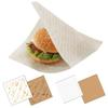 Shimojima Kraftpapier Heiko Burgerbeutel, 16 Stück, Einfarbig, 100 Stück, Weiß, 004738208