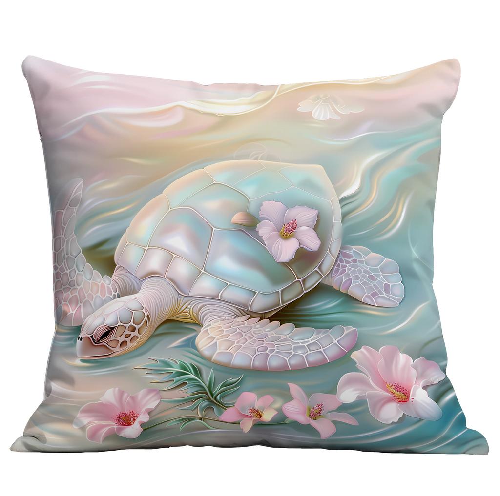 New Beautiful, Romantic and Colorful Beach Pillowcase Marine Life Peripheral Cushion Pillowcase