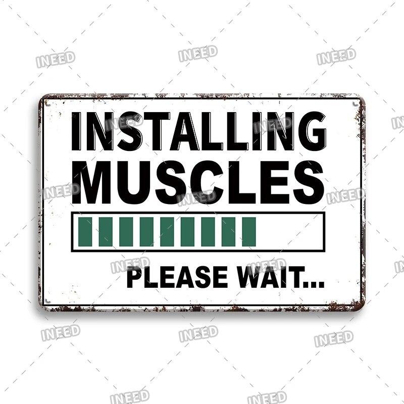 Funny Sentence Tin Sign Decorative Vintage Shabby Metal Sign Decor Metal Plate for Garage Man Cave Bar Pub Home Wall Decor