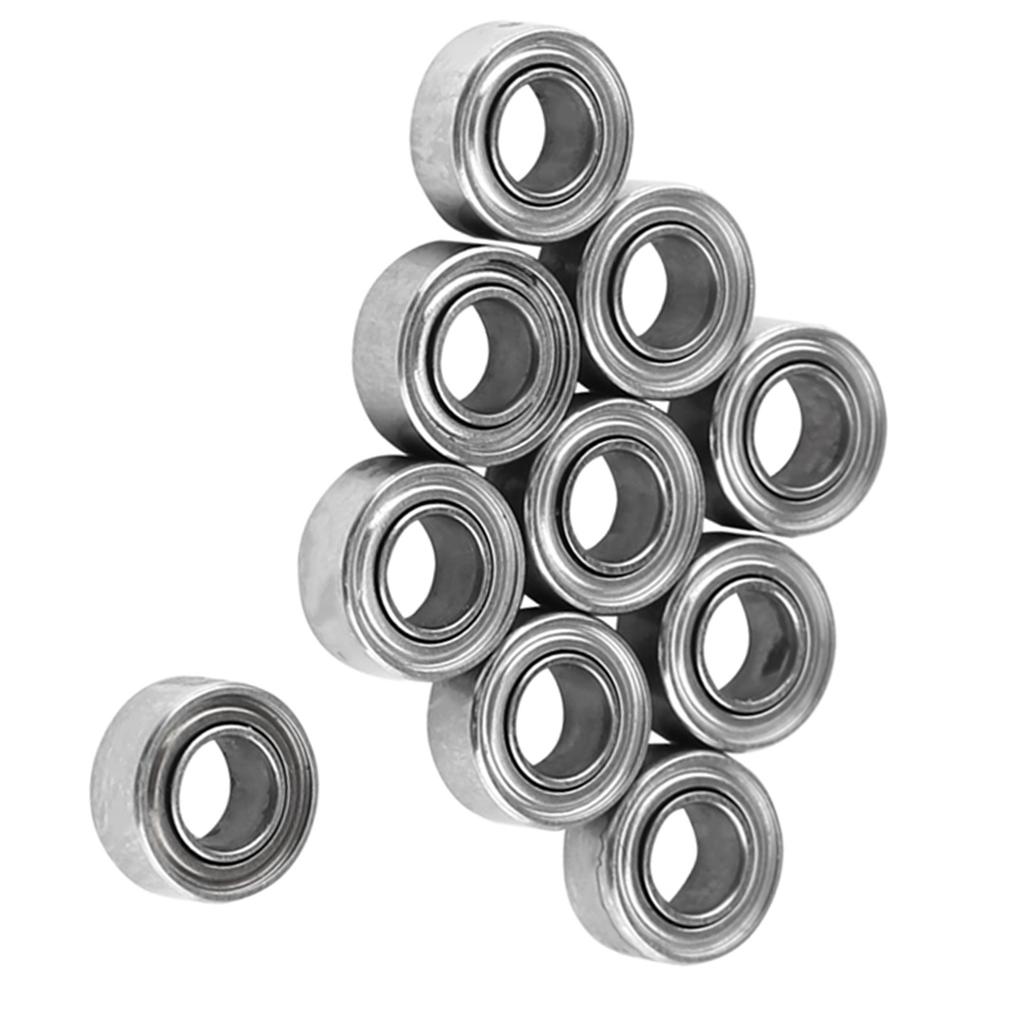 10pcs MR63ZZ Double Shielded Miniature Ball Bearings 3x6x2.5mm for 3D Printer, Model Making