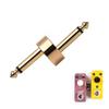 Professional Guitar Pedal Cables Space Saving Guitar Patches Cables Pedal Board Cable Metal Texture for Pedalboards