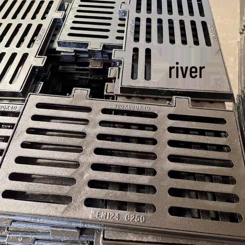 Heavy Duty Ductile Iron Drainage Grate - 380x680 Rainwater Inlet & Manhole Cover