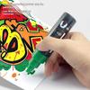 Bredekop Acryl Markeerpen Kleur Handgetekende Reclamepen Schuine Kop Acryl Markeerpen Geschikt voor Stof Keramiek